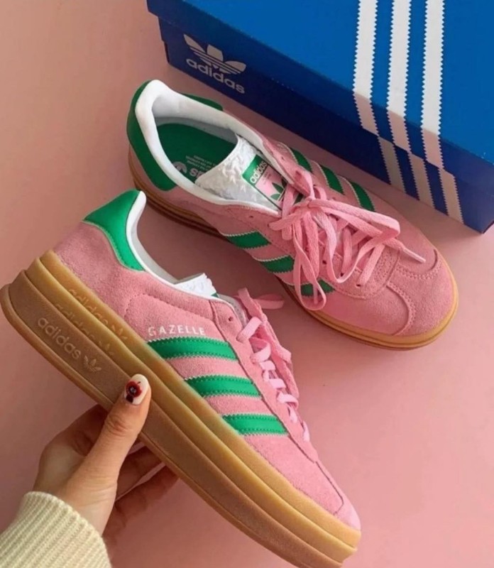 ＜免運＞限量隨時斷貨‼️Adidas Gazelle Bold 小草莓厚底復古鞋