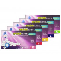 一組10盒可混搭✨多倍PVC無粉型-塑膠醫用檢驗手套(100支/盒)